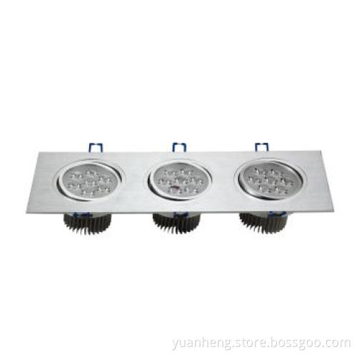 7W*3 wire drawing of stainless steel ceiling lamp and LED down lamp